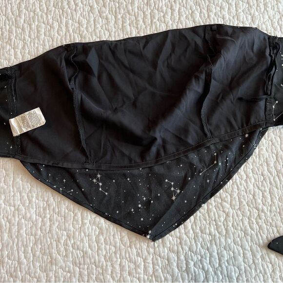 ✨ G Women’s Black Constellation Crop Bandeau Top Small - Picture 4 of 6